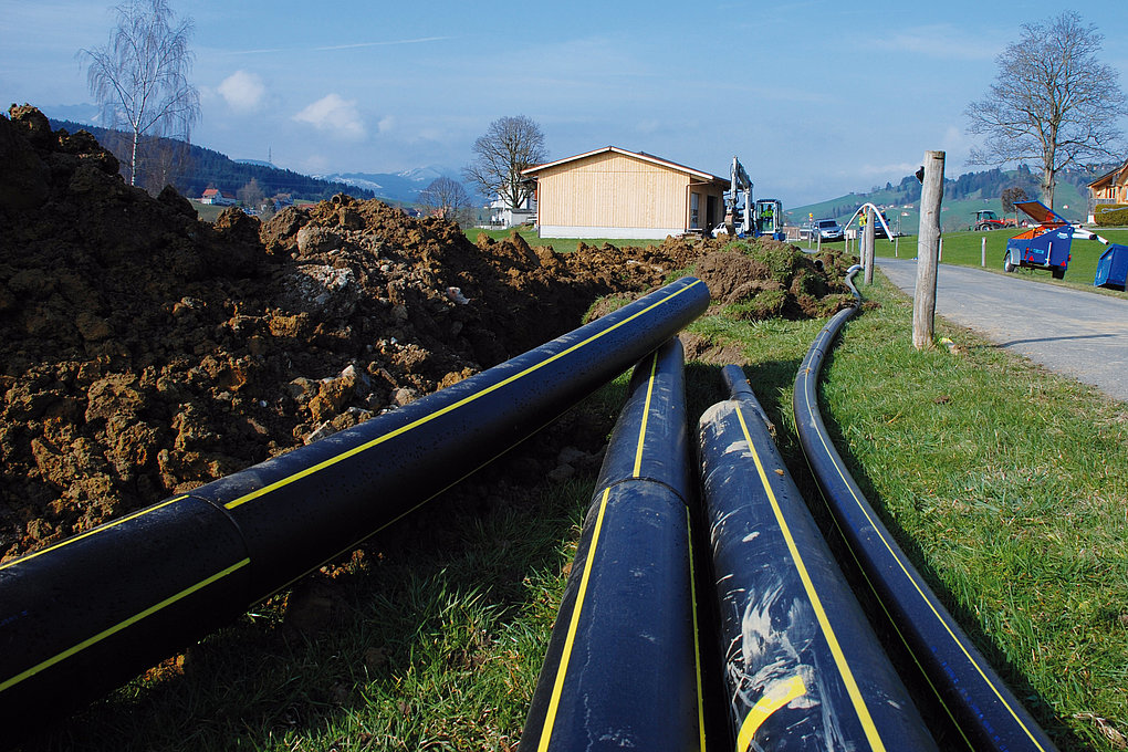 Gas pipeline between Altstätten and Appenzell
