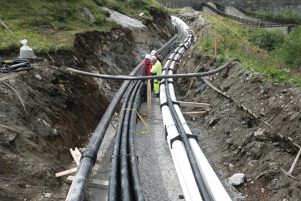 Conduits de câbles haute température Obervermuntwerk II