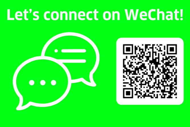 Connect with us on WeChat