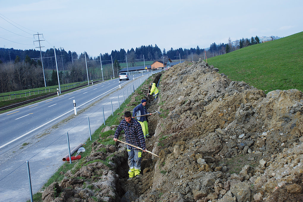 Gas pipeline between Altstätten and Appenzell