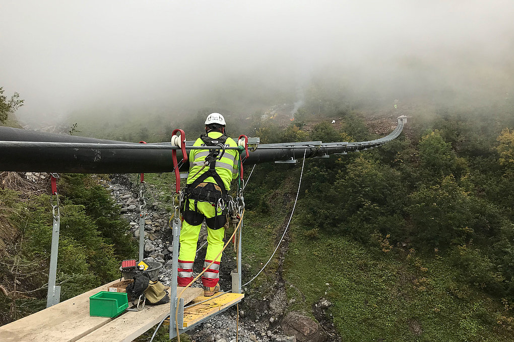 Rénovation de pipeline Guppenrunse Schwändi