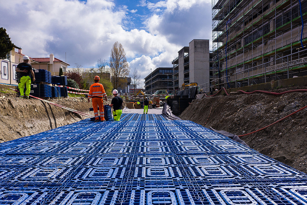 Entrepôt Kügeliloo de l'opéra de Zurich avec Q-Bic Plus