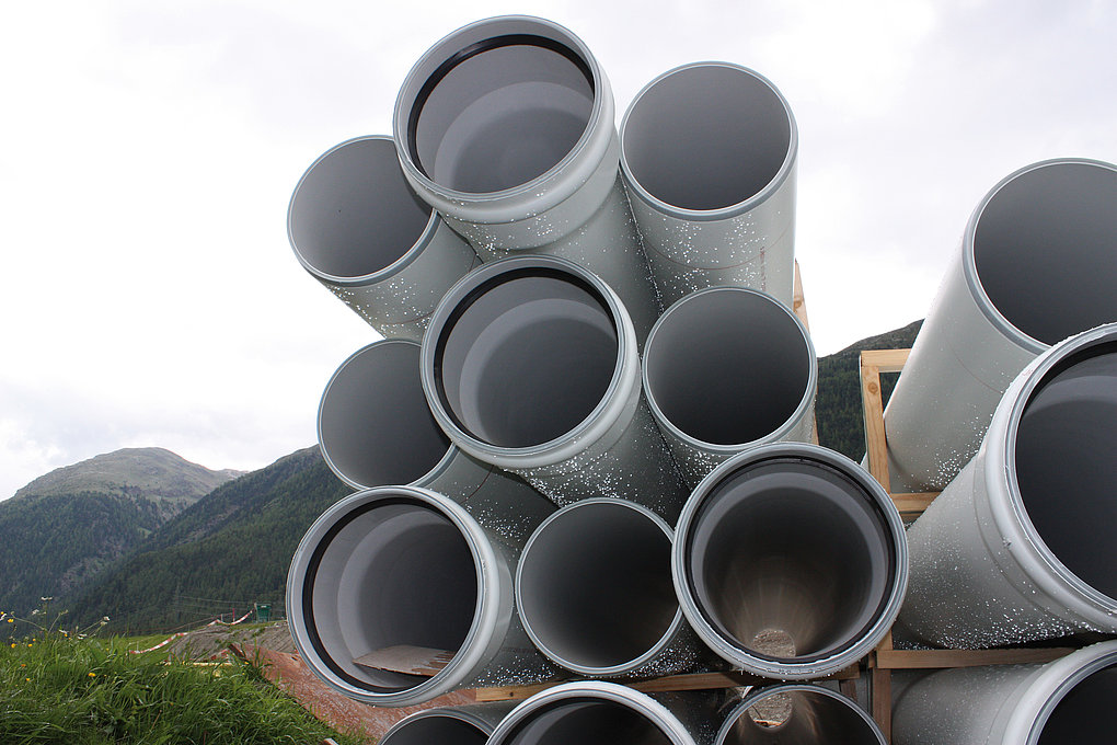 Fusion drainage systems between Samedan and S-chanf