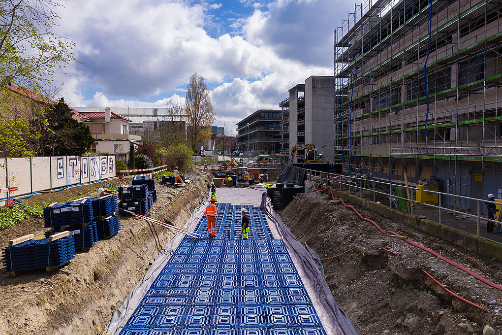 Entrepôt Kügeliloo de l'opéra de Zurich avec Q-Bic Plus