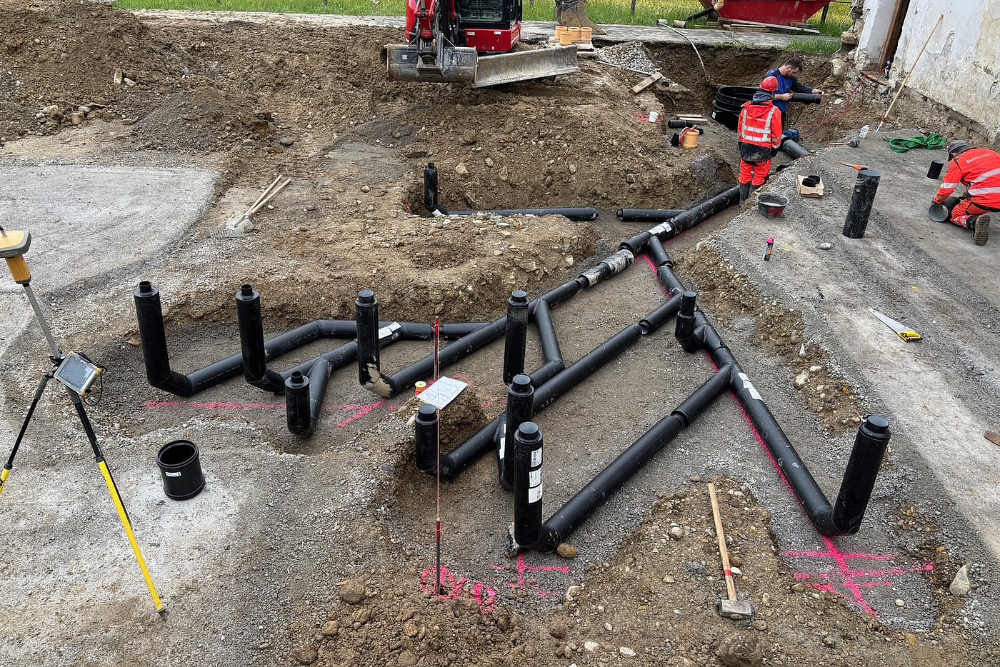 Double-wall pipe system in use: safe drainage in protection zones Double-wall pipe system in use: safe drainage in protection zones