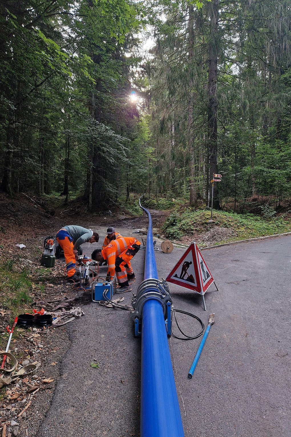 Erneuerung einer Trinkwasserleitung