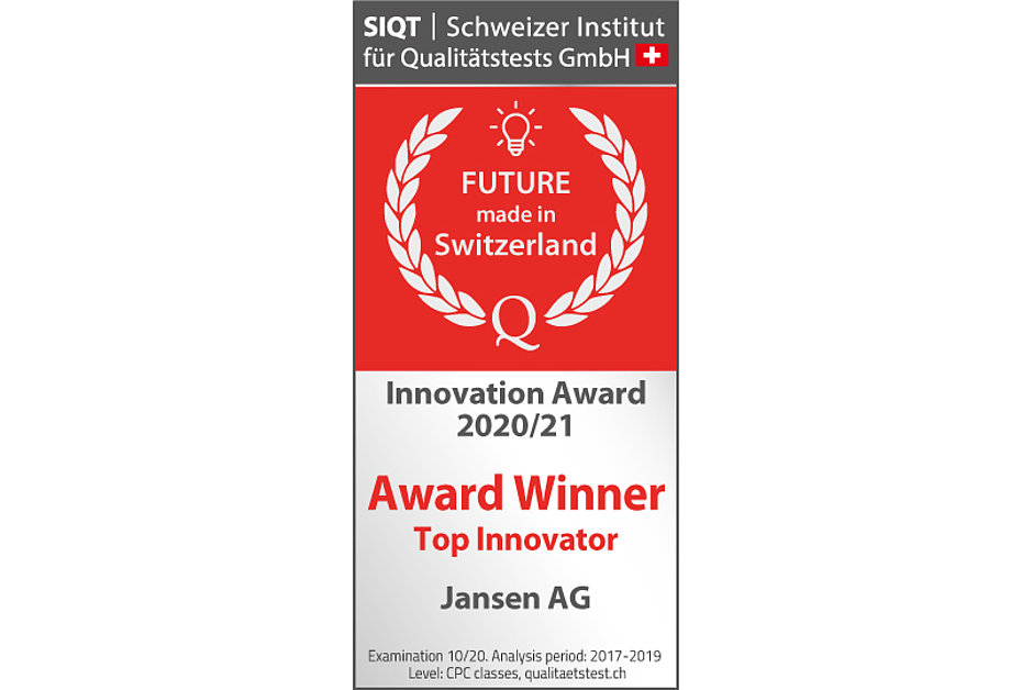 Innovation Award 2020/2021: Jansen gets in on the action