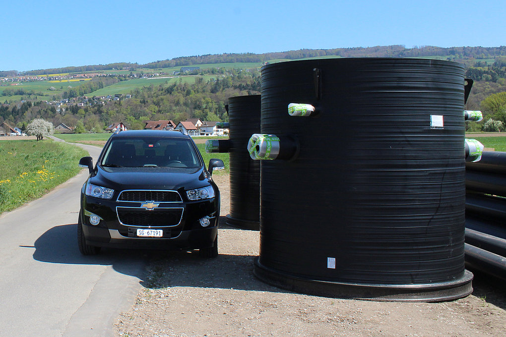 Sewage treatment plant region Stetten