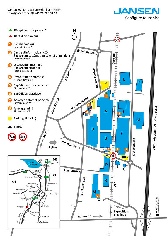 Plan d’accès Jansen AG Plan d’accès Jansen AG