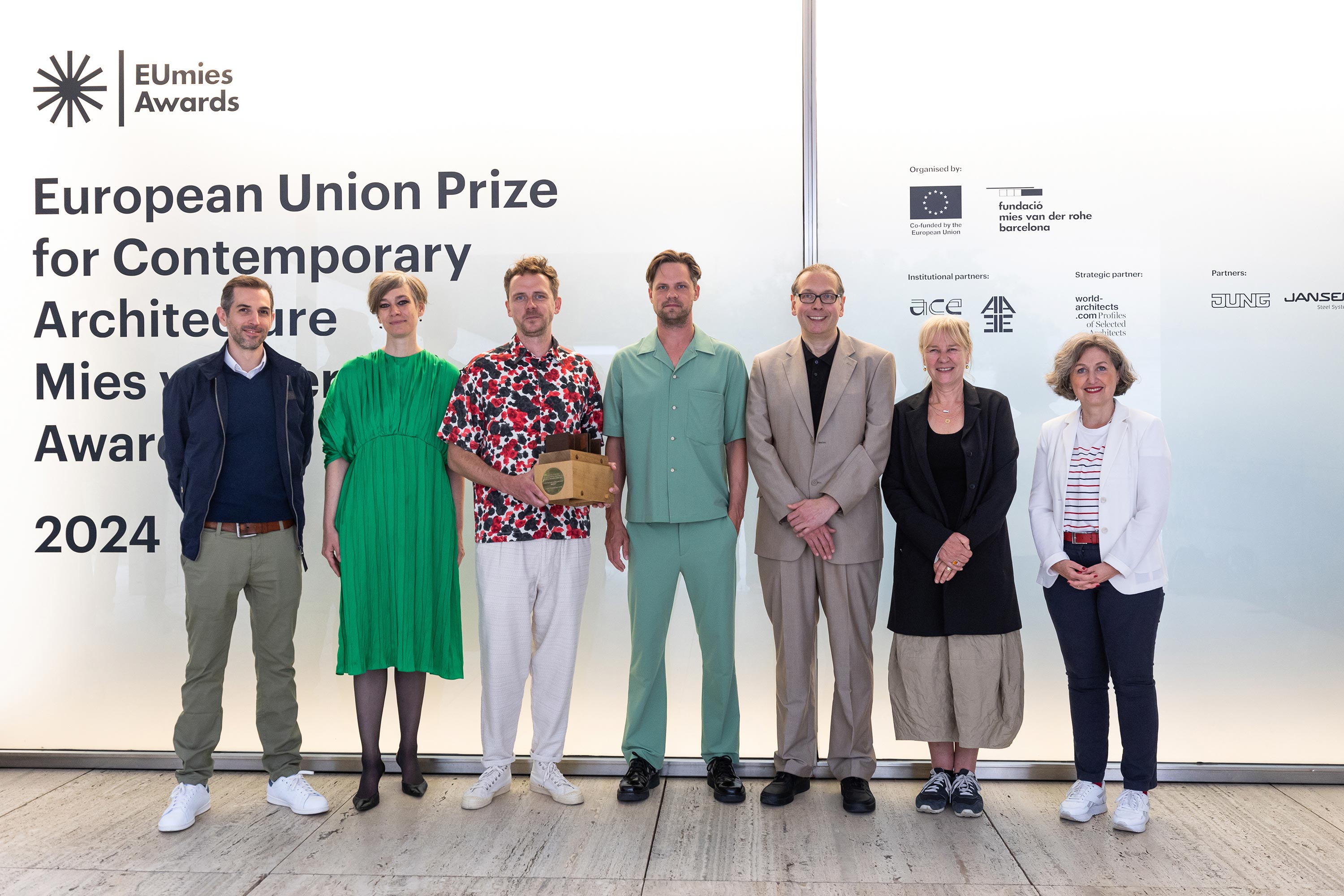 Universitätssieger des EU Mies Awards 2024 mit Jansen-Unterstützung.