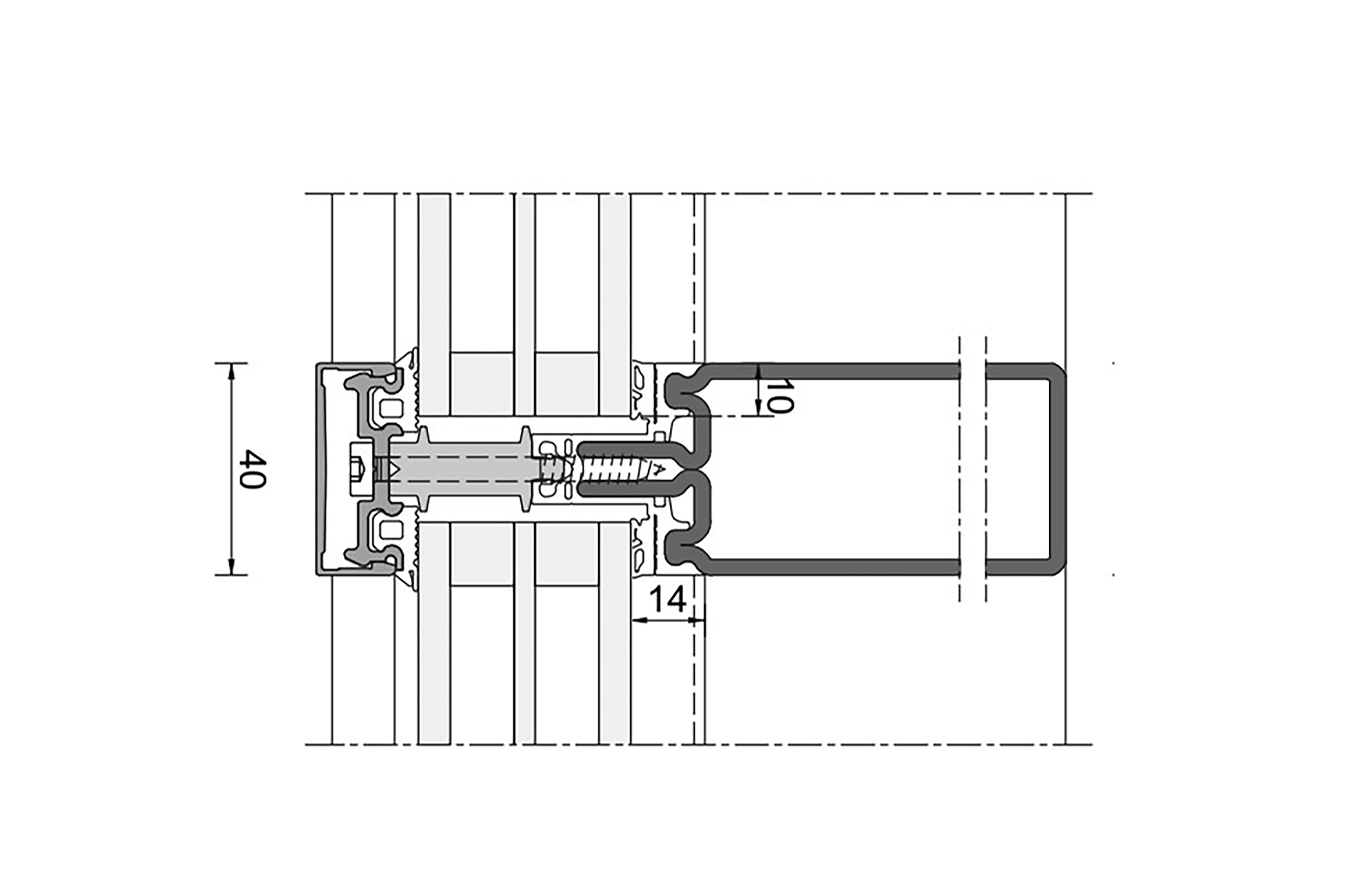 Jansen Tecline 40 detailed section - Jansen AG Jansen Tecline 40 detailed section - Jansen AG