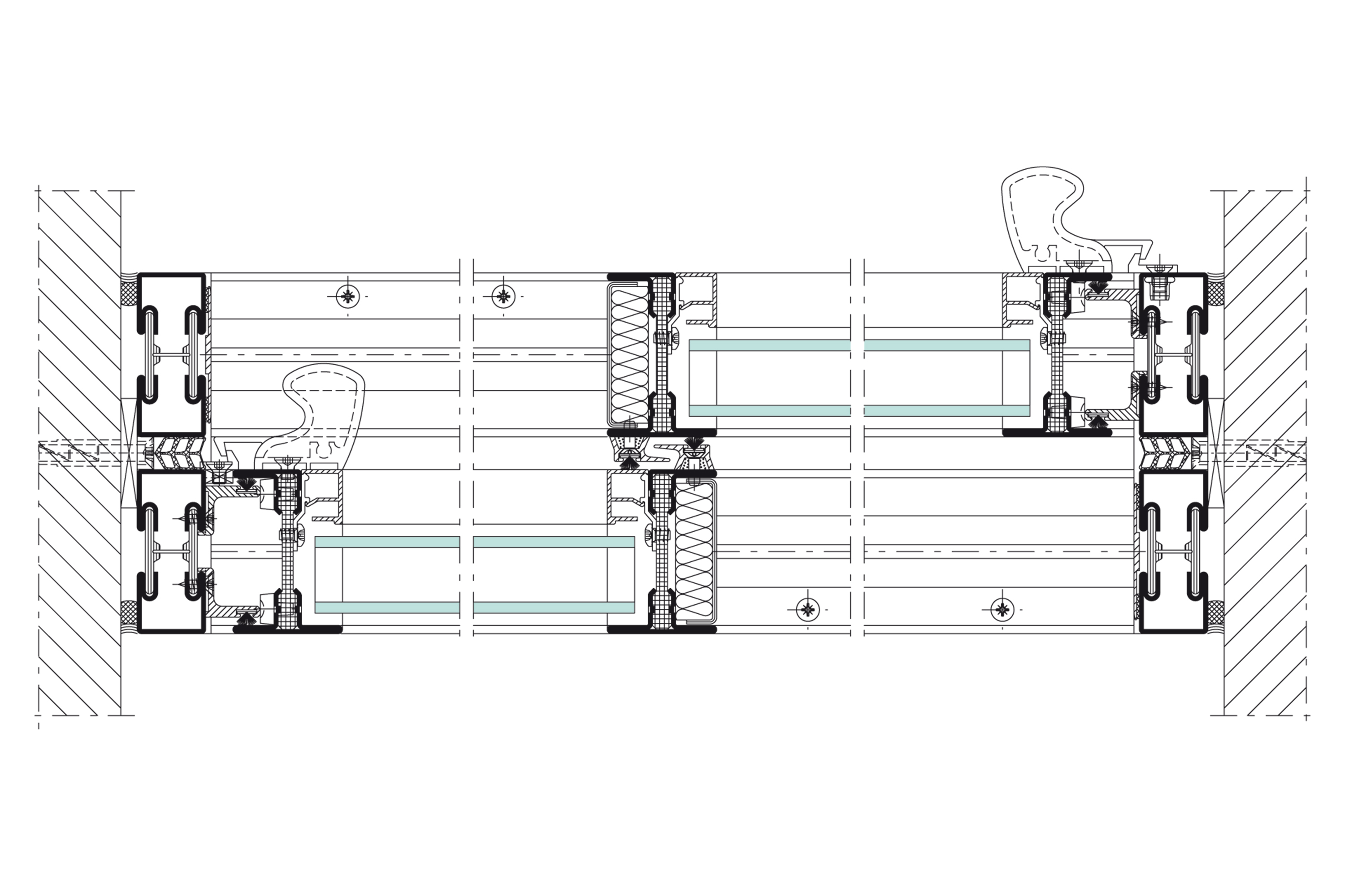 Jansen - Section detail Janisol Arte sliding door Section detail Janisol Arte sliding door