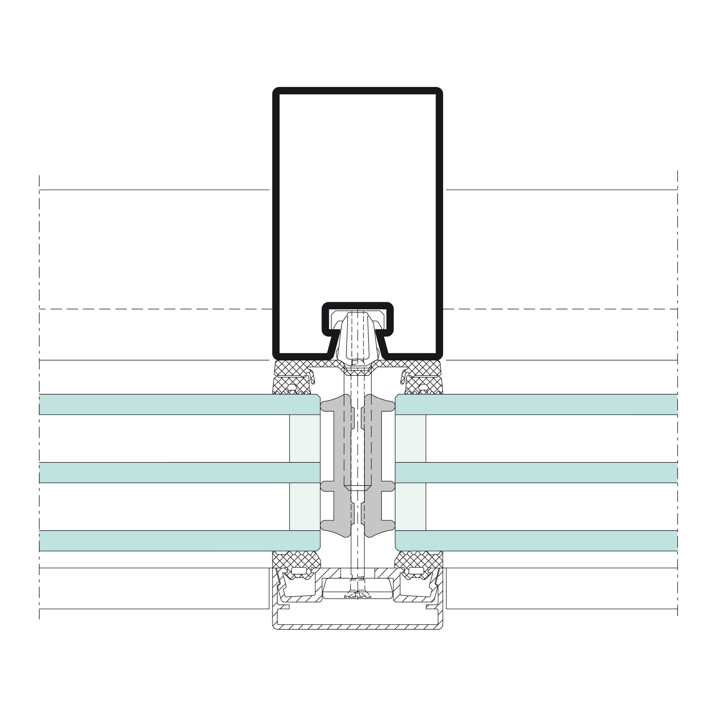 Jansen AG - Detailschnitt VISS Fassade