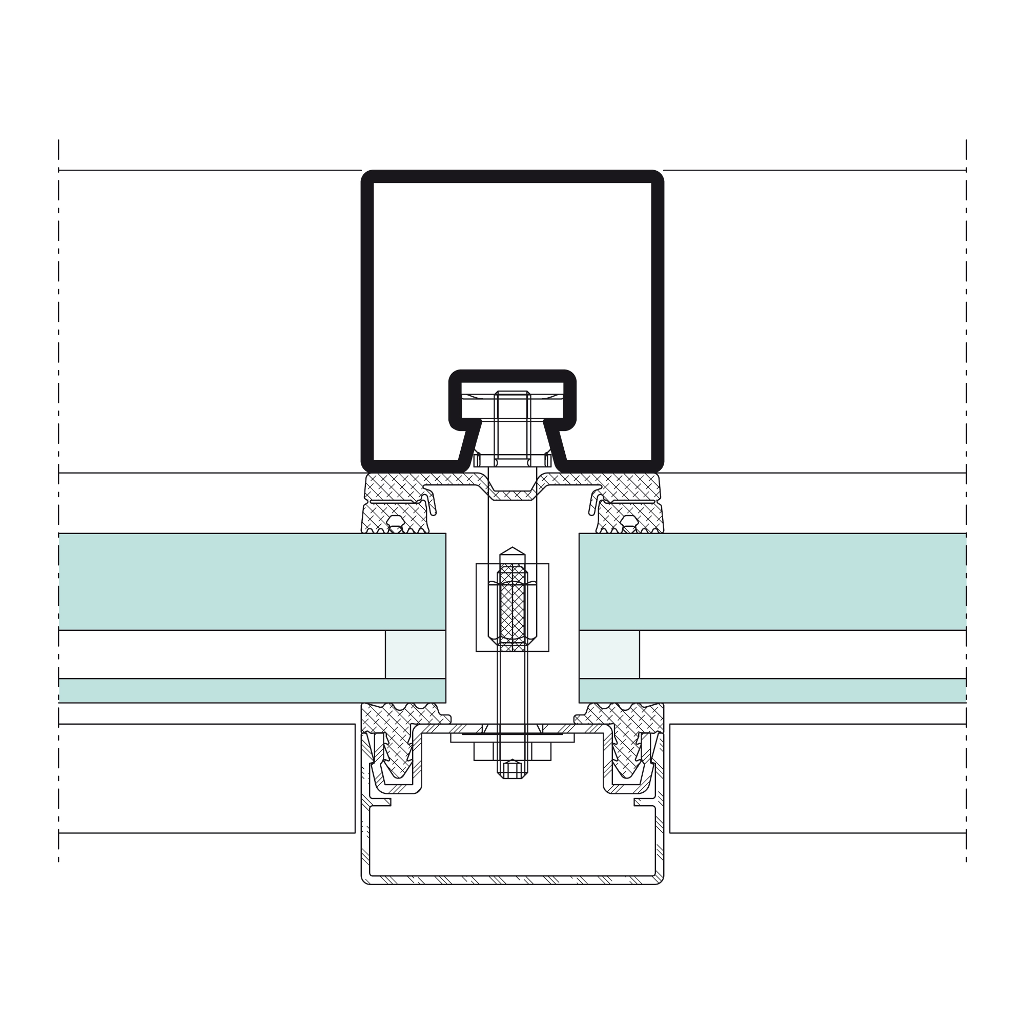 Jansen AG - Detailschnitt VISS Fire EI30