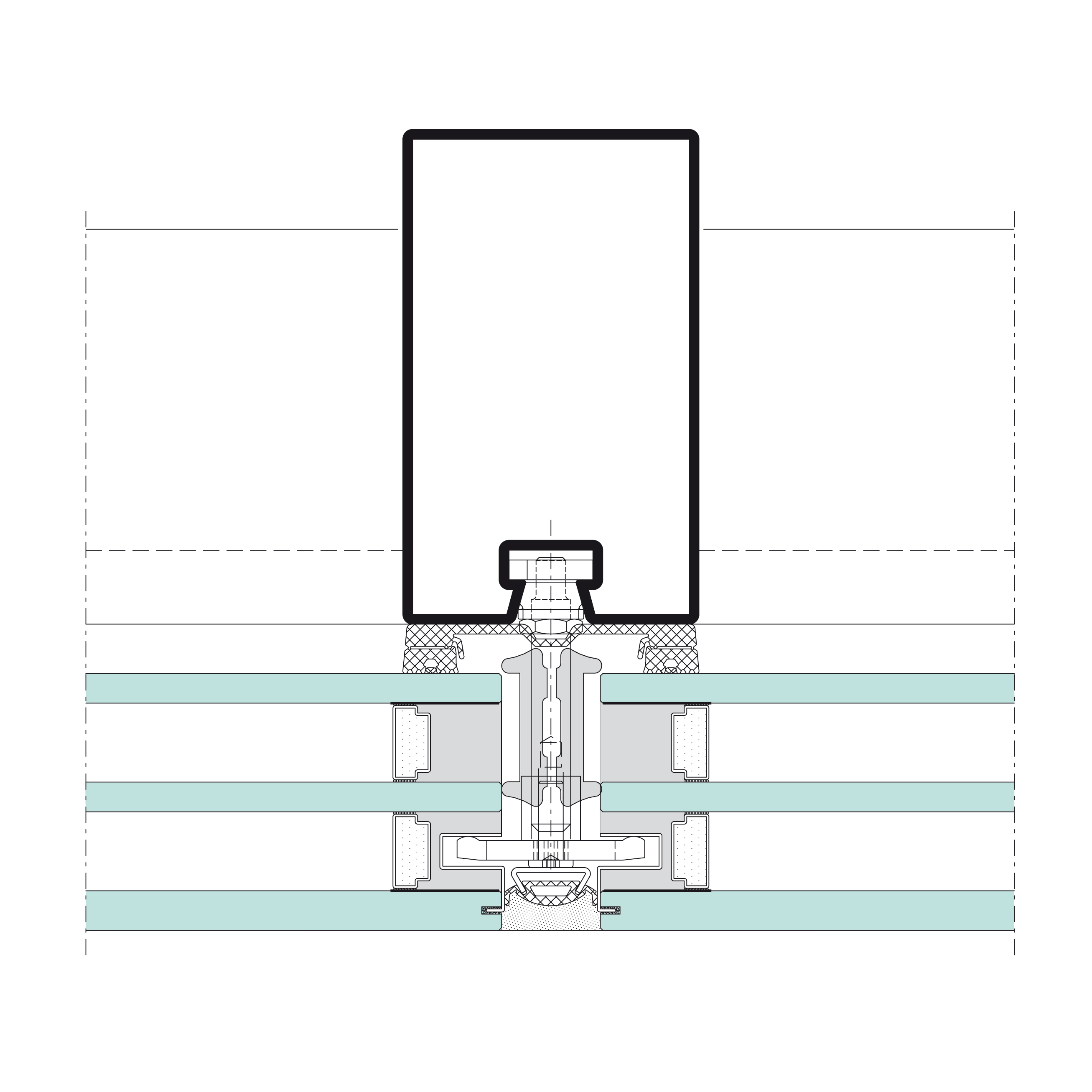 Jansen AG - Detailschnitt VISS SG Fassade