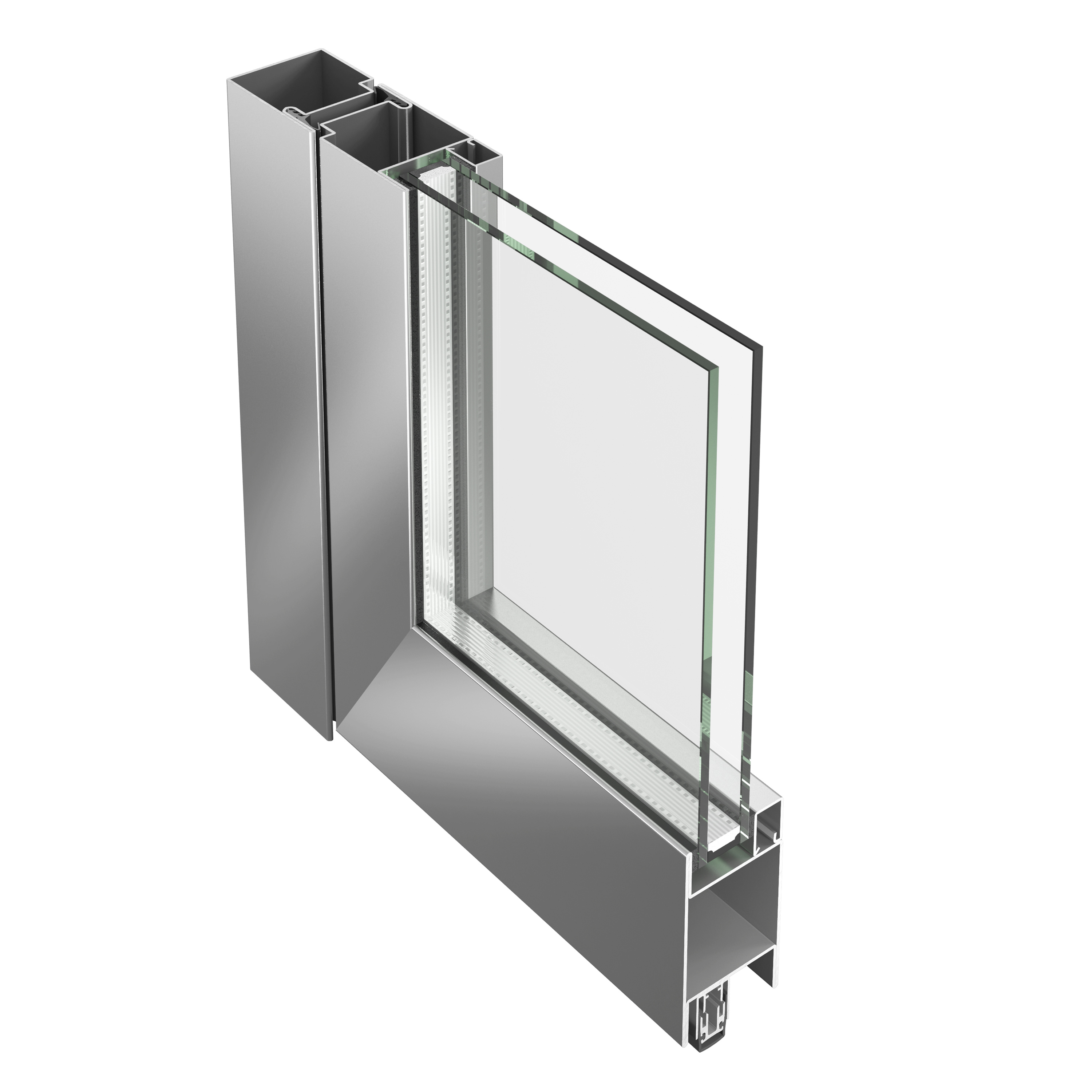 Porte Jansen-Economy 50 en acier et en acier inoxydable