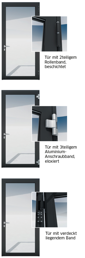 Türen mit diversen Bändern - Jansen AG