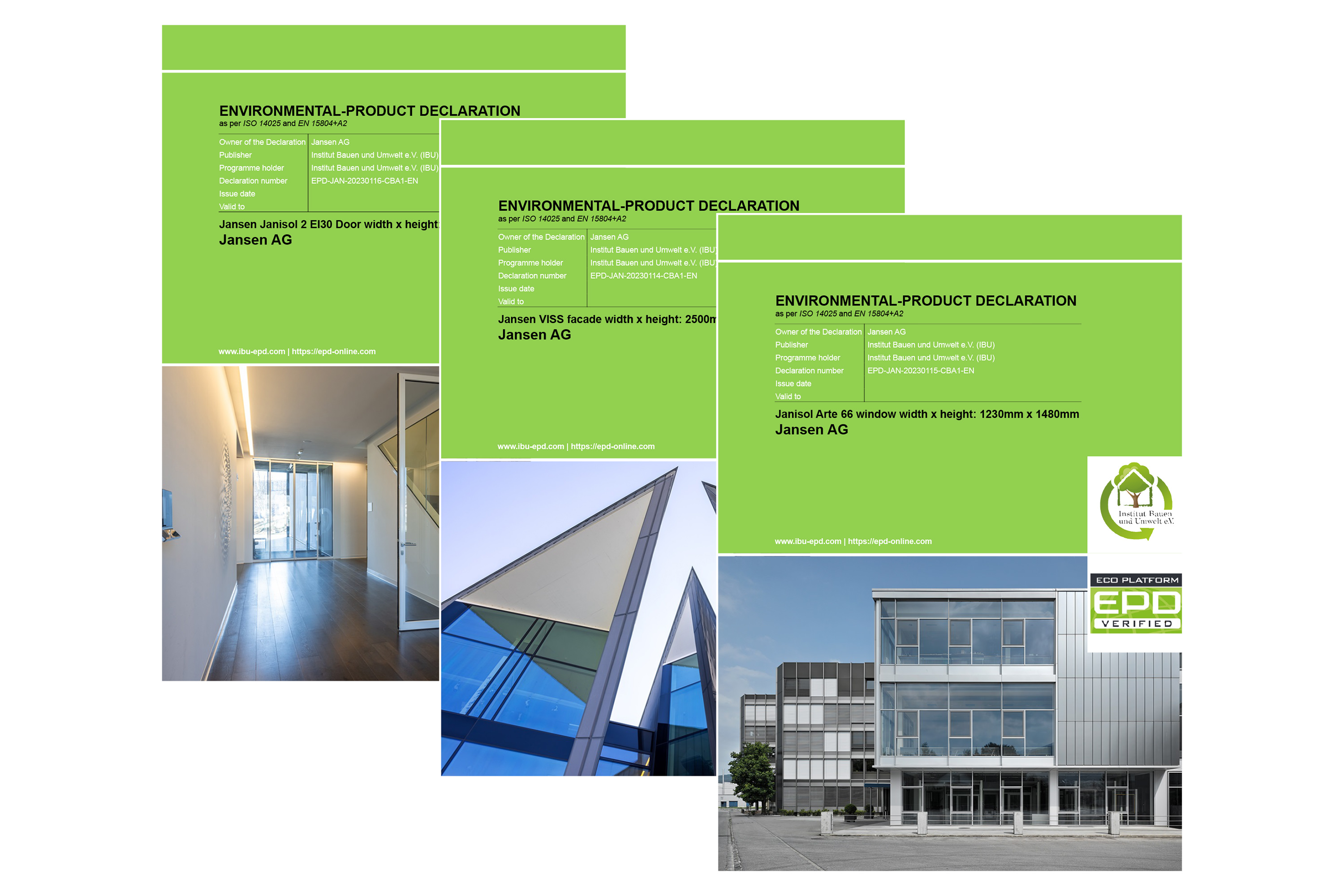 EPDs Environmental Product Declaration - Jansen AG EPDs Environmental Product Declaration - Jansen AG