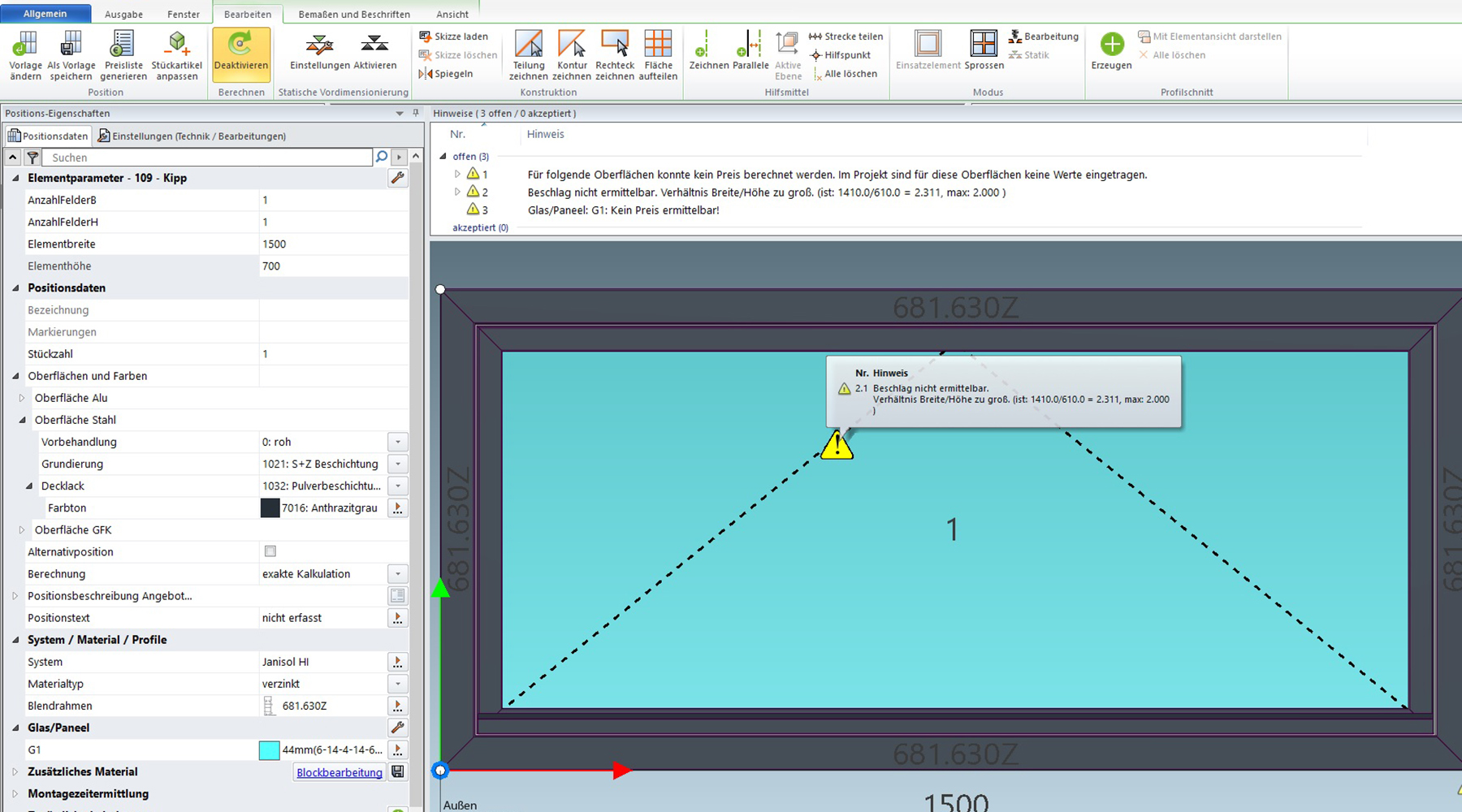 Jansen AG - Janisoft Message windows & symbols 