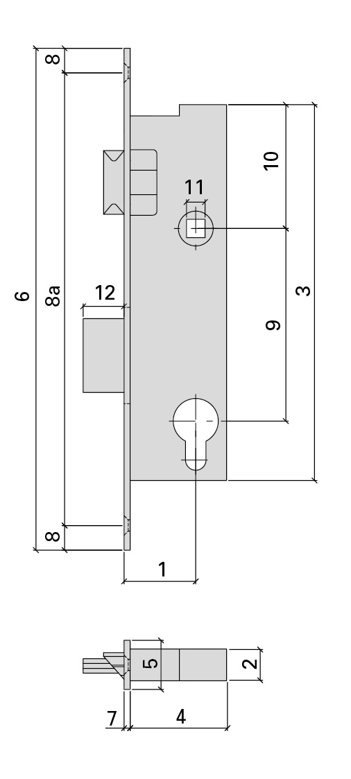 Jansen AG - Jansen Schlossersatzteil Einfachverriegelung