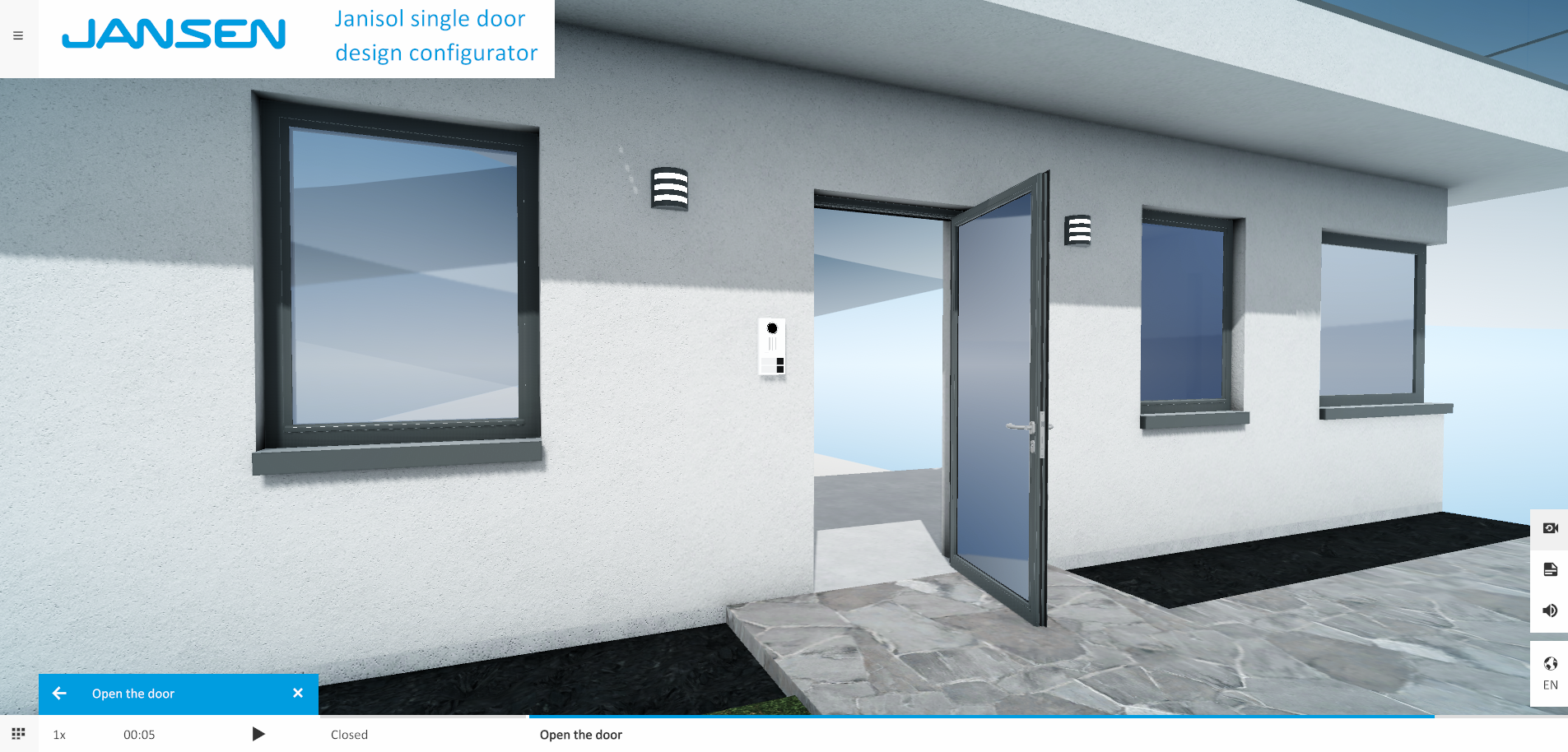 Virtual showroom building - Jansen AG