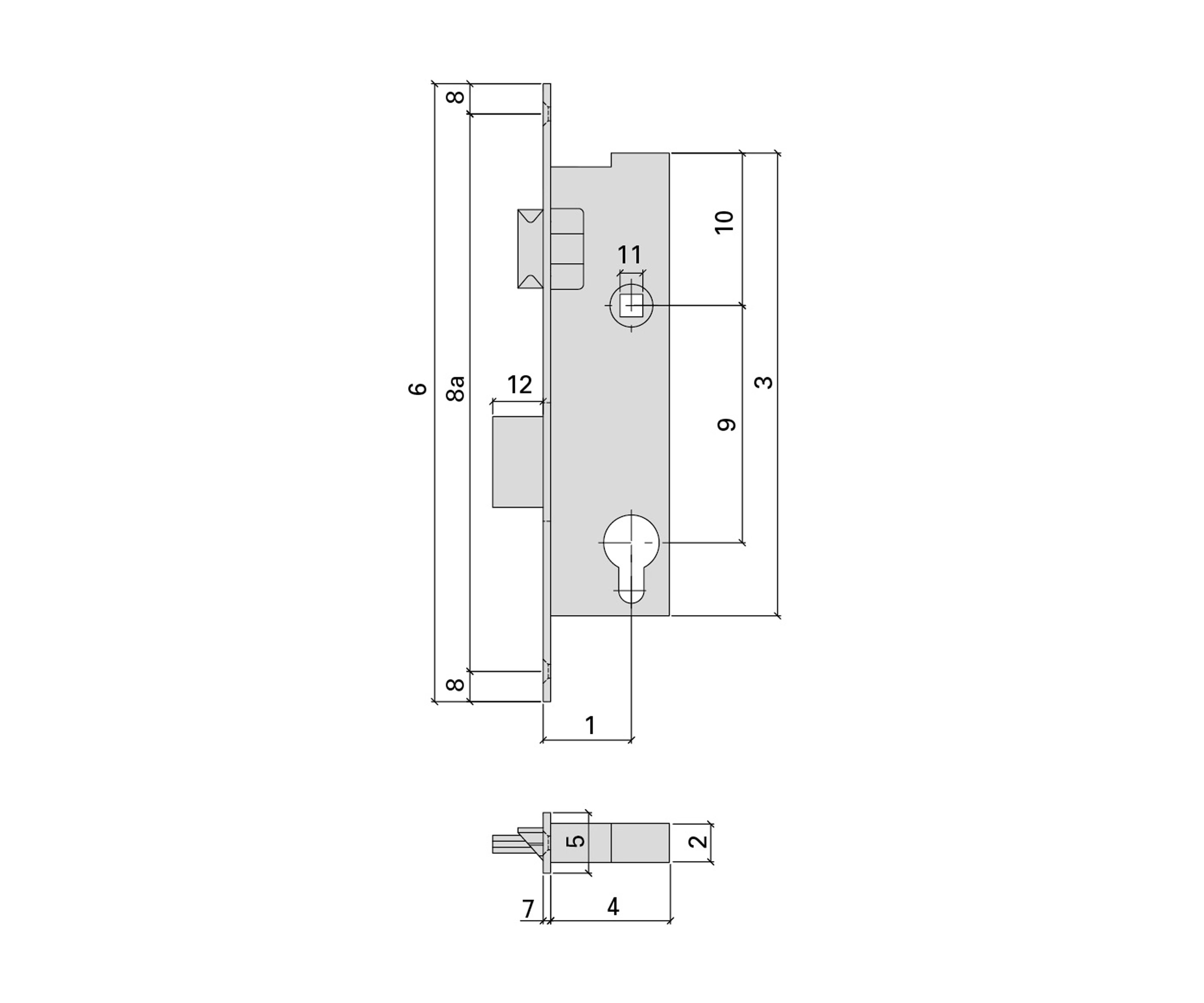 Jansen AG - Jansen Spare parts for locks with single-point locking