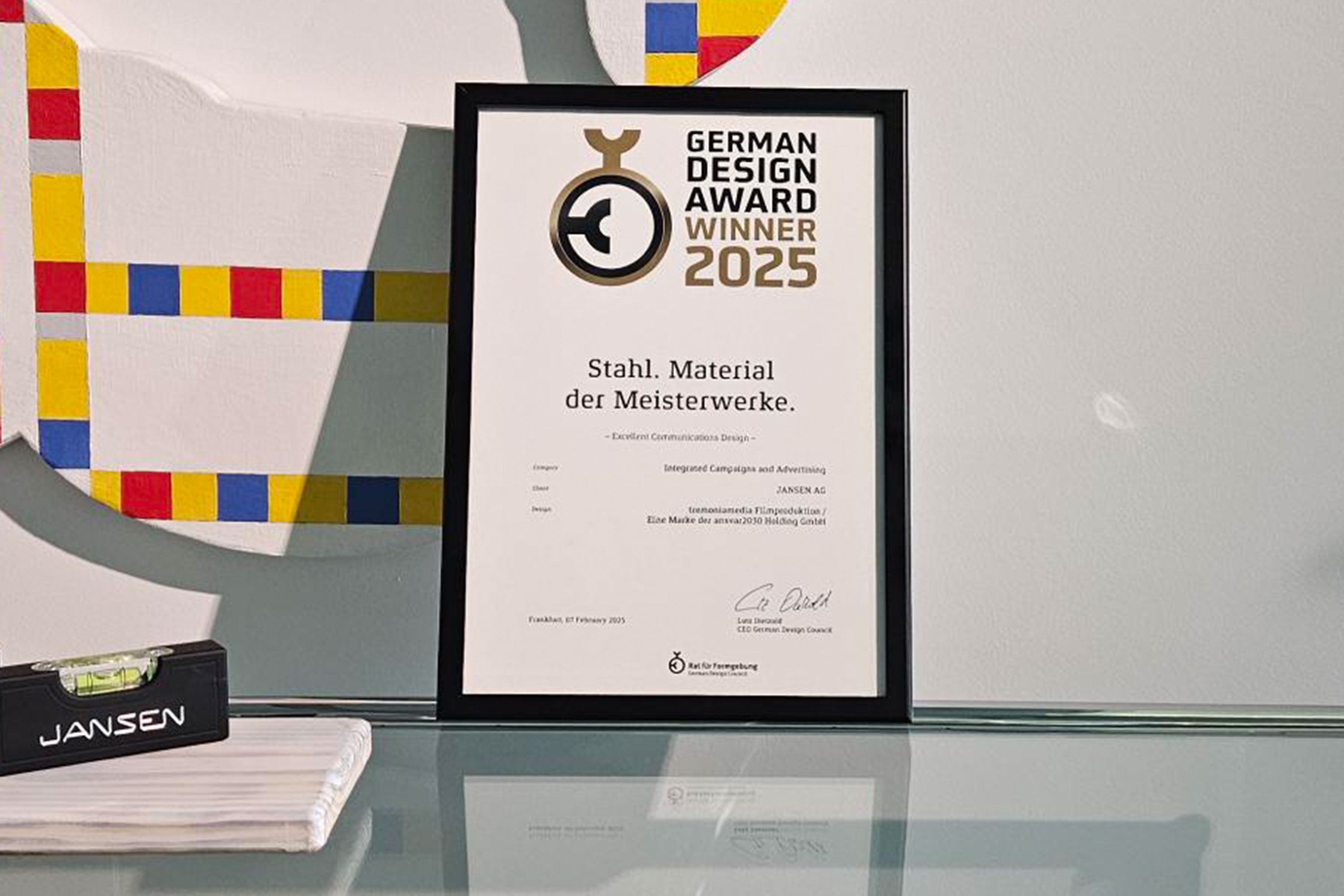 Jansen Award for the category Integrated Campaigns and Advertising 2025