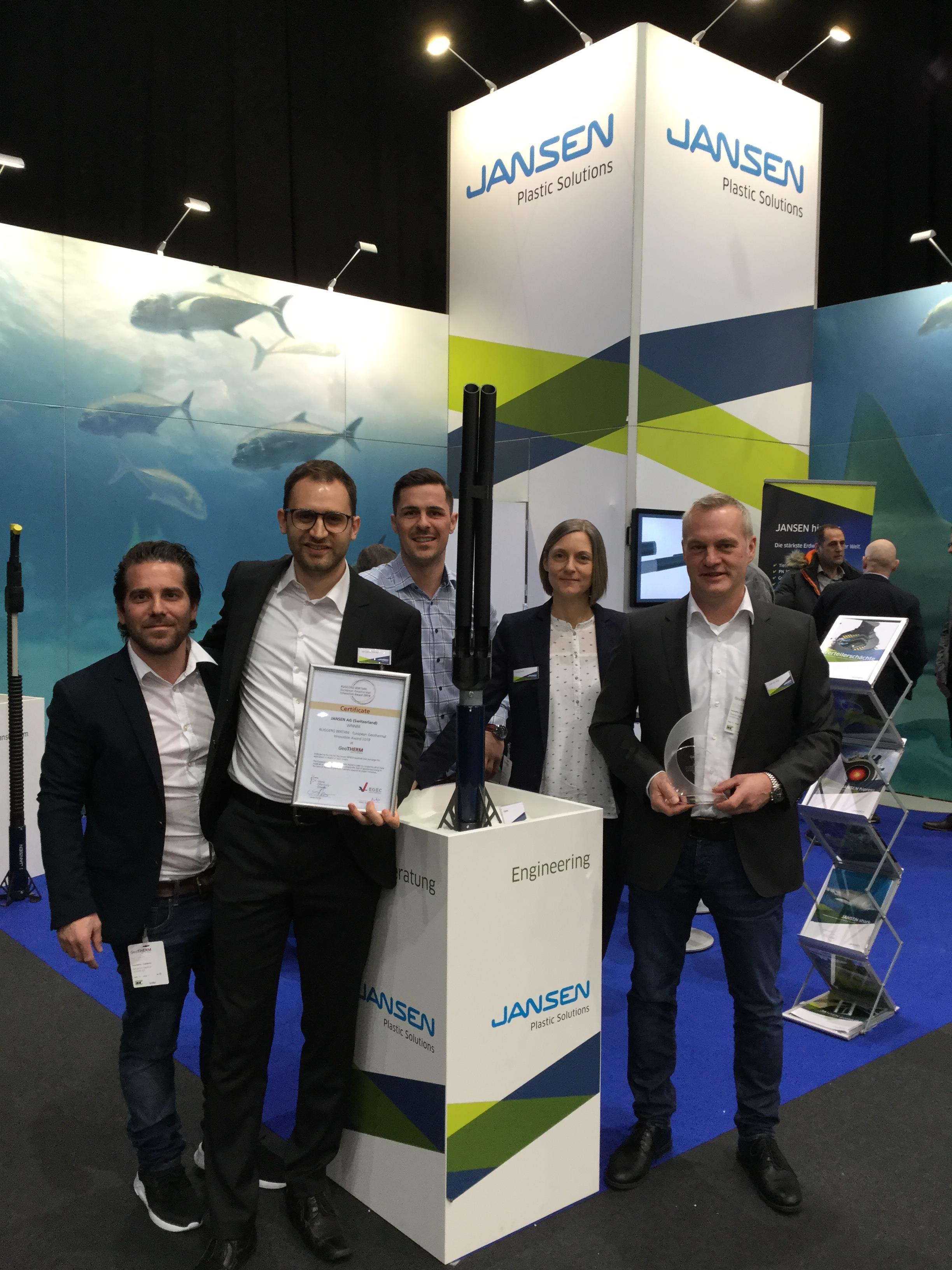 Jansen Jansen AG - Jansen Gewinner European Geothermal Innovation