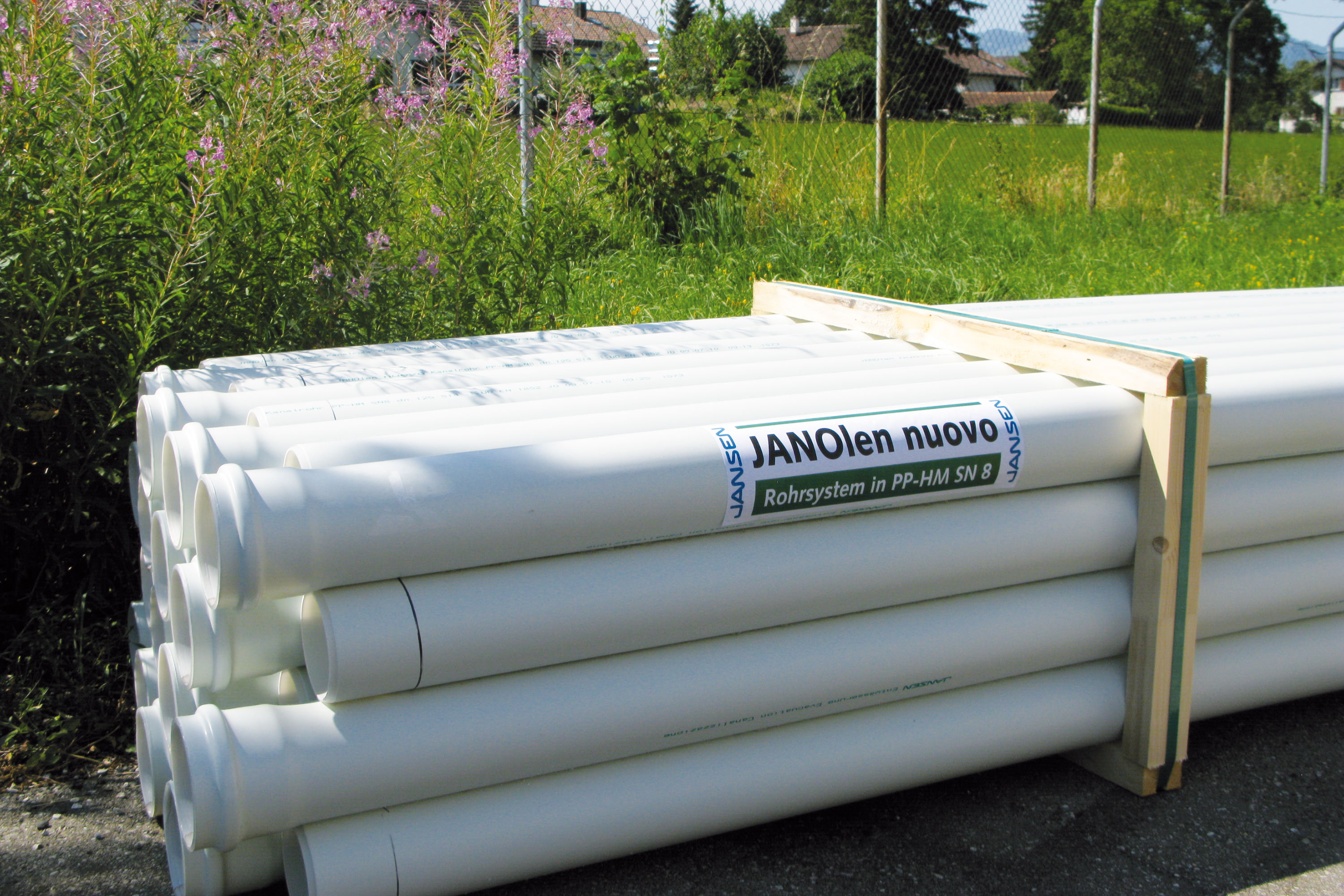 JANSEN nuovo sewer and perforated pipe 