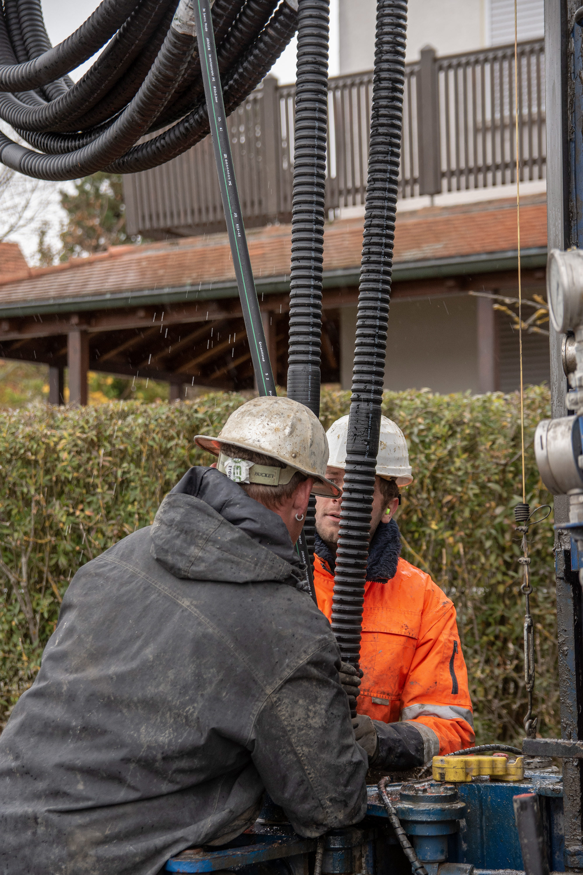 Einbau Geothermieanlage Sommerach Jansen AG - Einbau Geothermieanlage Sommerach